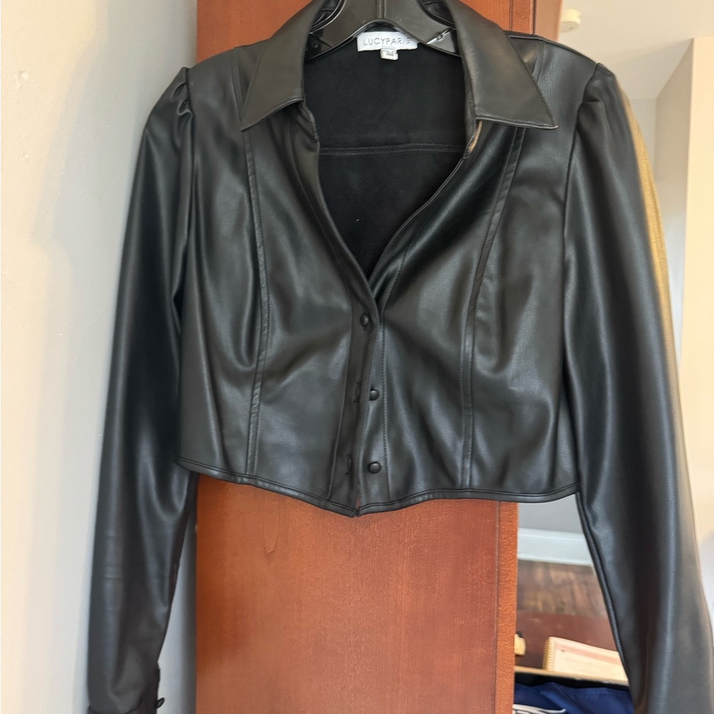 Lucy's Black Faux Leather Jacket